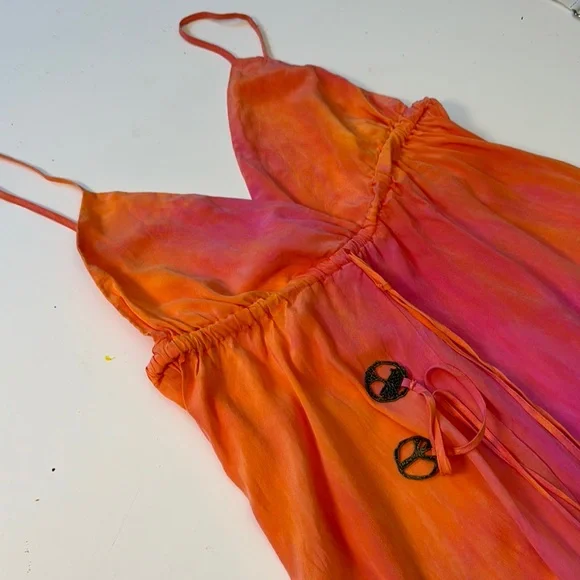 Gypsy 05 Orange and Pink Mini Dress - Picture 2 of 8